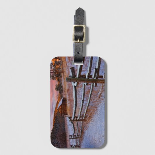 Étiquette À Bagage Ranch de neige (Devant Vertical)