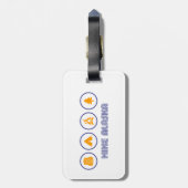 Étiquette À Bagage Randonnée en Alaska (Dos Vertical)