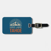 Étiquette À Bagage Randonnée Lake Tahoe Sunburst (Devant horizontal)