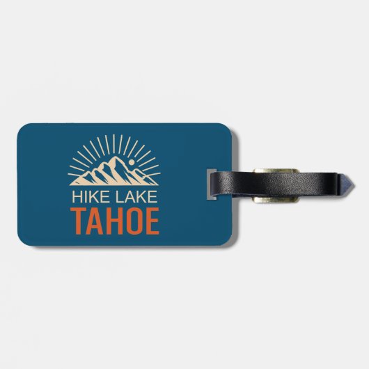 Étiquette À Bagage Randonnée Lake Tahoe Sunburst (Dos horizontal)