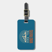 Étiquette À Bagage Randonnée Le Sunburst Des Rivières À Vent (Devant Vertical)