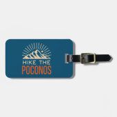 Étiquette À Bagage Randonnée Le Sunburst Poconos (Devant horizontal)