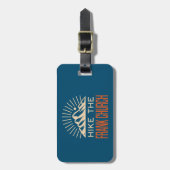 Étiquette À Bagage Randonnée L'Église Frank Wilderness Idaho Sunburst (Devant Vertical)