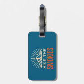 Étiquette À Bagage Randonnée Les Sunburst De Smoky Mountains (Dos Vertical)