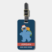 Étiquette À Bagage Randonnée Monster Cookie | Ajouter vos information (Devant Vertical)