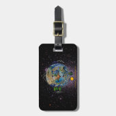 Étiquette À Bagage Randonnée Notre Planète Hiker's Soul Compass Space (Devant Vertical)