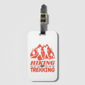 Étiquette À Bagage Randonnée ou trekking (Devant Vertical)