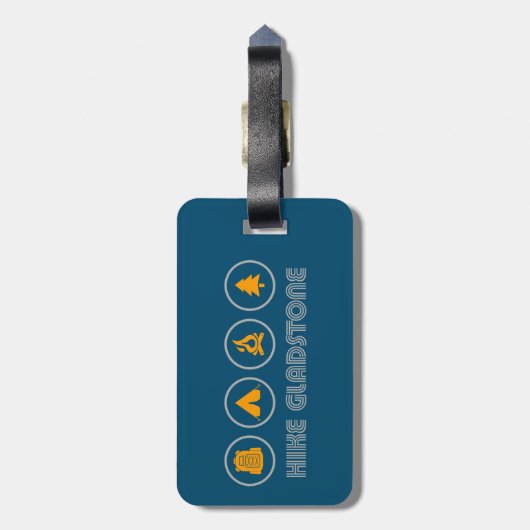 Étiquette À Bagage Randonnée Parc provincial Gladstone Canada (Dos Vertical)