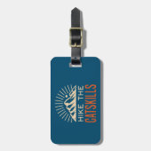 Étiquette À Bagage Randonnée pédestre Catskill New York Sunburst (Devant Vertical)