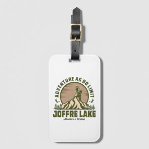 Étiquette À Bagage Randonnée Rétro au lac Joffre