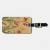 Étiquette À Bagage Rangée d'amaryllis rouge (Devant horizontal)