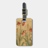 Étiquette À Bagage Rangée d'amaryllis rouge (Devant Vertical)