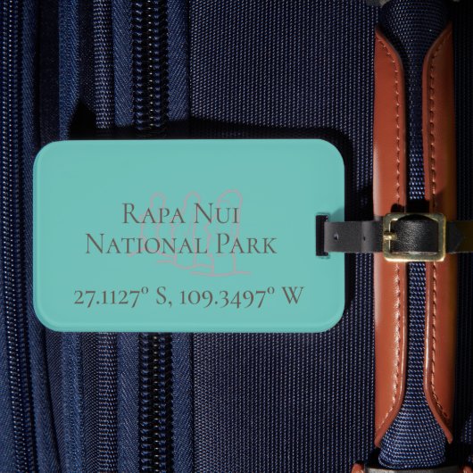 Étiquette À Bagage Rapa Nui Latitude & Longitude (Insitu Rectoal 4)