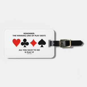 Étiquette À Bagage Rappelez-vous : La ligne de gain du jeu existe