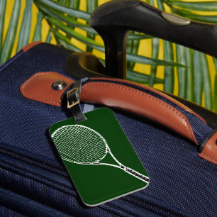 Étiquette À Bagage Raquette de tennis
