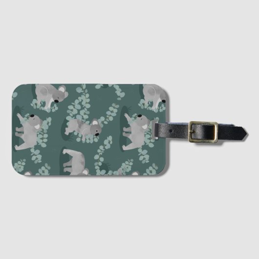 Étiquette À Bagage Rassemblement de koala (Devant Horizontal)