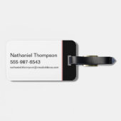 Étiquette À Bagage Rassemblez votre sh*t - Le Lotus Blanc (Dos horizontal)