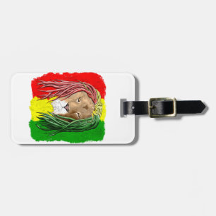 Étiquette À Bagage Rasta Lion