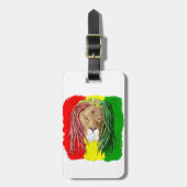 Étiquette À Bagage Rasta Lion (Devant Vertical)