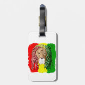 Étiquette À Bagage Rasta Lion (Dos Vertical)