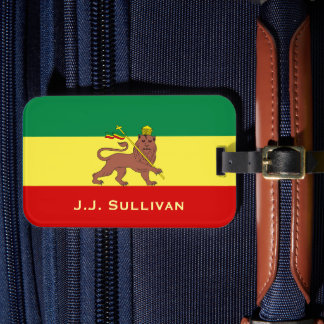 Étiquette À Bagage Rasta Reggae Lion de Juda