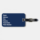 Étiquette À Bagage  Rayons solaires rétro colorés (Dos horizontal)