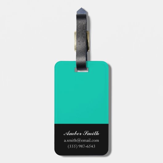 Étiquette À Bagage Rayure lumineuse (Dos Vertical)