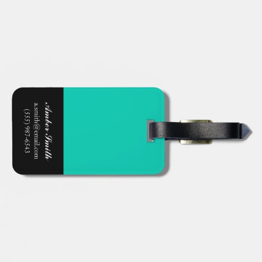 Étiquette À Bagage Rayure lumineuse (Dos horizontal)