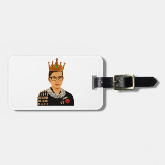 Étiquette À Bagage RBG I, dissidence Ruth Bader Ginsburg (Devant horizontal)