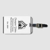 Étiquette À Bagage Real Estate Company House Personalized Realtor (Devant Horizontal)