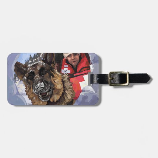 Étiquette À Bagage Rechercher et Secourir (Devant horizontal)