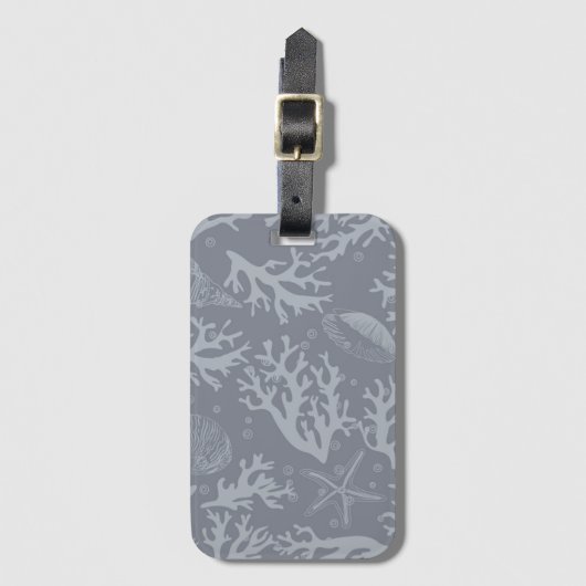 Étiquette À Bagage Récif coralien de style de hippie (Devant Vertical)