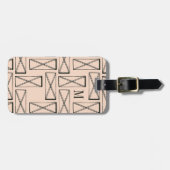 Étiquette À Bagage Rectangle géométrique X (Devant horizontal)