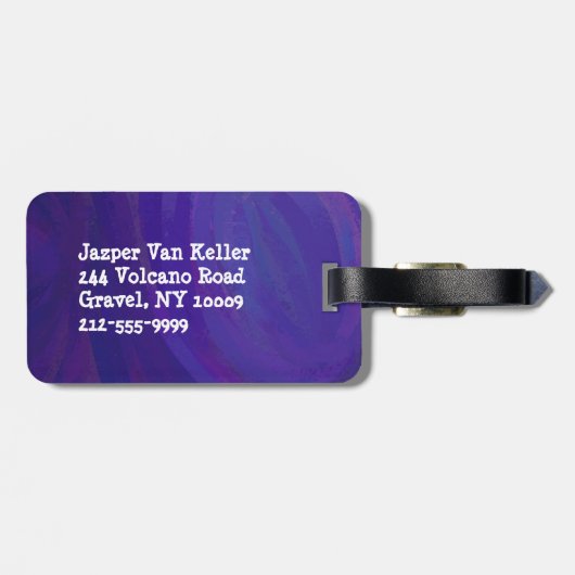 Étiquette À Bagage Récupération de la bibliothèque (Dos horizontal)