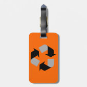 Étiquette À Bagage Recycler (Dos Vertical)