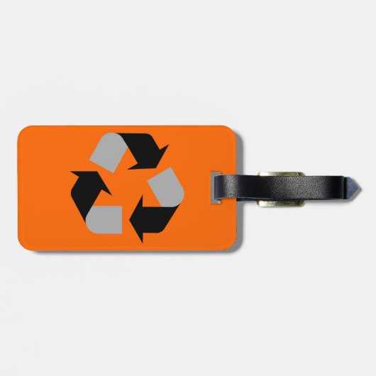 Étiquette À Bagage Recycler (Dos horizontal)