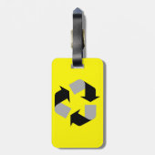 Étiquette À Bagage Recycler (Dos Vertical)