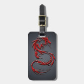 Étiquette À Bagage red draon (Devant Vertical)