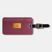 Étiquette À Bagage Red Leather Look  File Folder (Devant horizontal)