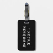 Étiquette À Bagage Red Rose cd ltcna (Dos Vertical)