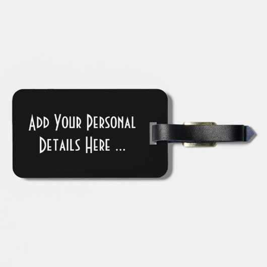 Étiquette À Bagage Red Rose cd ltcna (Dos horizontal)