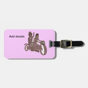 Étiquette À Bagage Red Roses Biker, Cartes de Mariage Moto Produits