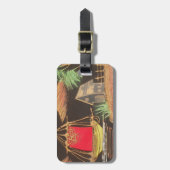 Étiquette À Bagage Red Sailboat Paysage peinture à l'huile Imprimer (Devant Vertical)