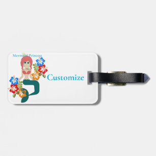 Étiquette À Bagage Redhead Mermaid Princess Thunder_Cove