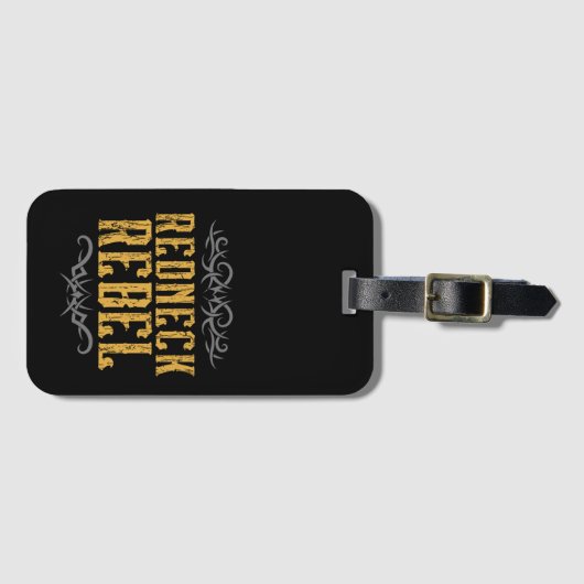 Étiquette À Bagage Redneck Rebel (Devant Horizontal)