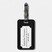 Étiquette À Bagage Redoute : Anémone, 1833 (Dos Vertical)