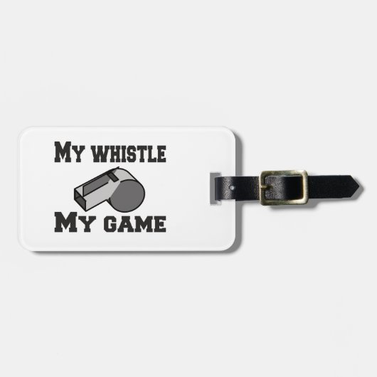 Étiquette À Bagage Référence Mon Whistle Mon Jeu (Devant horizontal)