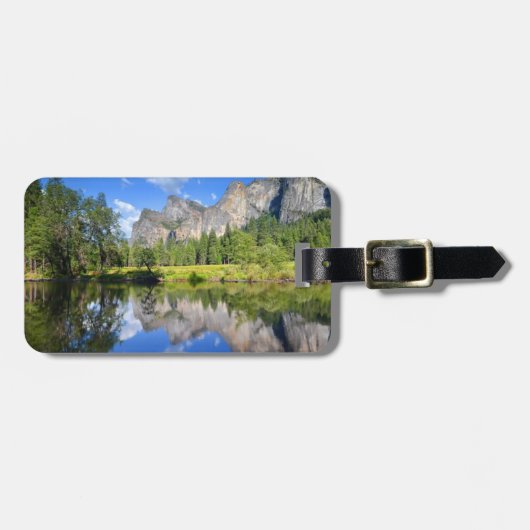 Étiquette À Bagage Réflexion de Yosemite (Devant horizontal)