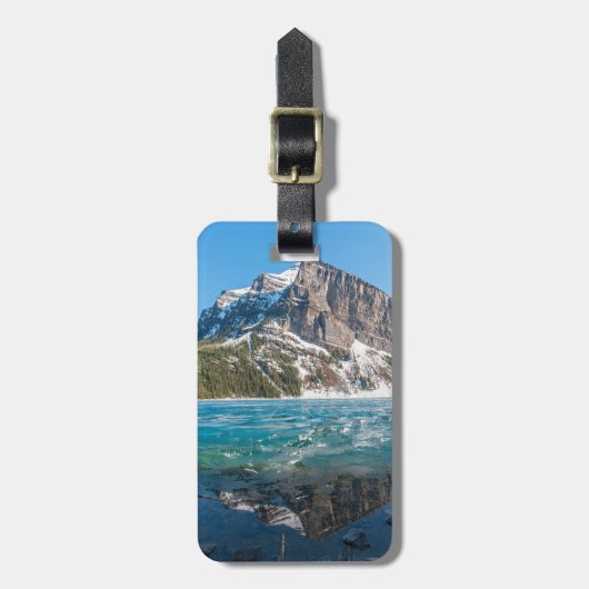 Étiquette À Bagage Réflexion sur Lake Louise - Banff NP, Canada (Devant Vertical)