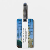 Étiquette À Bagage Réflexions sur les bâtiments (Dos Vertical)